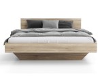 Levitujúca posteľ 120x200 z nábytkovej dosky, dub sonoma DM2