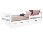 Drevená detská posteľ so zásuvkou 80x160 Kacperek biela