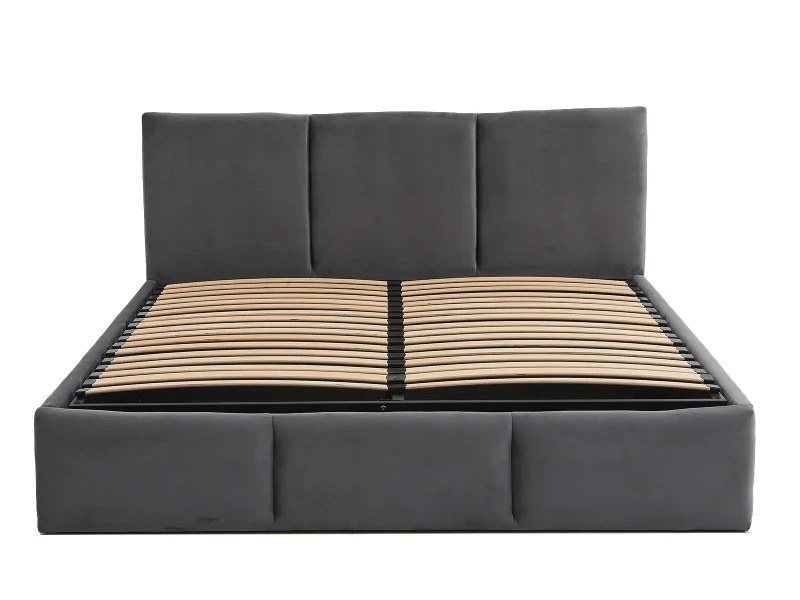Čalúnená posteľ s úložným priestorom 120x200 TOP Line 7 Grafitová Velvet