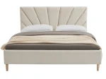 Čalúnená škandinávska posteľ 120x200 Scandi line 3 Béžová Velvet