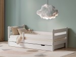 Drevená detská posteľ so zásuvkou 80x160 Kacperek biela