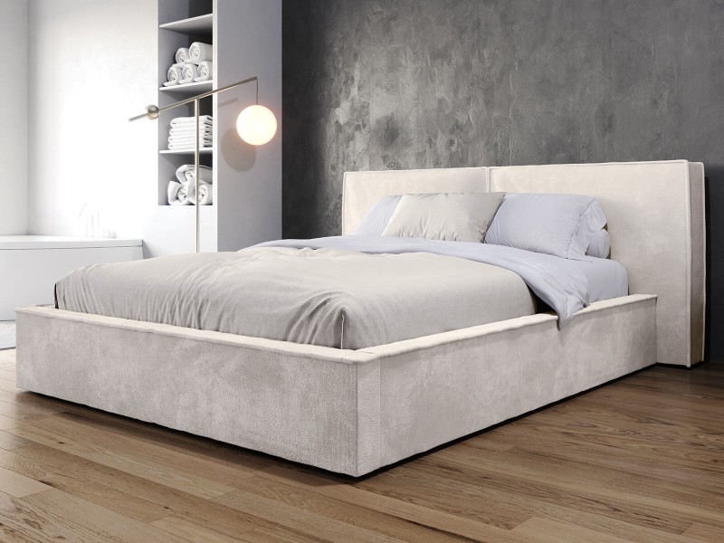 Čalúnená posteľ s úložným priestorom 180x200 PRO line 20 Harmony 02 béžová