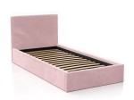 Čalúnená detská posteľ 90x200 s roštom, Ružový Velvet Kids Line 4