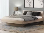 Levitujúca posteľ 180x200 z nábytkovej dosky, dub sonoma DM2