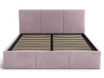 Čalúnená posteľ s úložným priestorom 140x200 TOP Line 7 Ružový Velvet