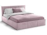 Čalúnená posteľ s úložným priestorom 160x200 TOP Line 7 Ružový Velvet