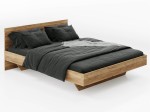Levitujúca posteľ 180x200 z nábytkovej dosky, dub craft DM2
