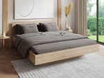Levitujúca posteľ 180x200 z nábytkovej dosky, dub sonoma DM2
