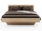 Levitujúca posteľ 180x200 z nábytkovej dosky, dub sonoma DM2