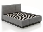 Čalúnená  levitujúca posteľ s úložným priestorom 160x200 TOP Line 8 Grafitová Velvet