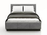 Čalúnená  levitujúca posteľ s úložným priestorom 180x200 TOP Line 8 Grafitová Velvet