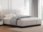 Čalúnená  levitujúca posteľ s úložným priestorom 160x200 TOP Line 8 Šedá Velvet