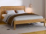 Drevená posteľ z borovice 120x200, Bilbao dub