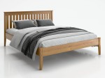 Drevená posteľ z borovice 120x200, Bilbao dub