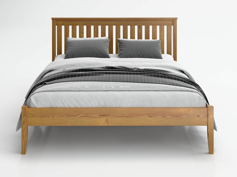 Drevená posteľ z borovice 120x200, Bilbao dub