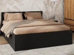 Posteľ DM1 160x200 Čierna s roštom a úložným priestorom