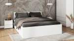 Posteľ DM1 140x200 bílá s roštom a úložným priestorom