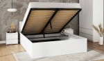 Posteľ DM1 120x200 bílá s roštom a úložným priestorom