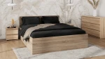 Posteľ DM1 140x200 Sonoma s roštom a úložným priestorom