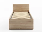 Posteľ DM1 90x200 Sonoma s roštom a úložným priestorom