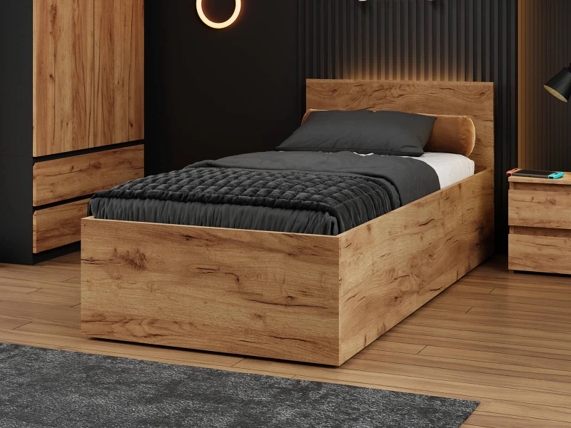 Posteľ DM1 90x200 Craft s roštom a úložným priestorom 