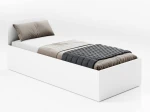 Posteľ DM1 90x200 Bílá s roštom a úložným priestorom 