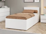 Posteľ DM1 90x200 Bílá s roštom a úložným priestorom 