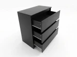Komoda 3S 70x77 cm Fabio Čierna