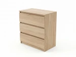 Komoda 3S 70x77 cm Fabio Dub Sonoma