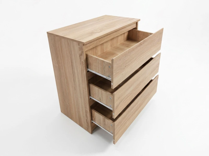 Komoda 3S 70x77 cm Fabio Dub Sonoma