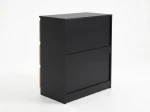 Komoda 3S 70x77 cm Fabio Čierna + Dub Craft