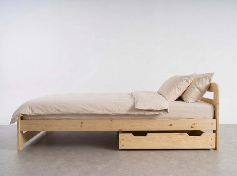 Zásuvka pod posteľ borovica 98 cm