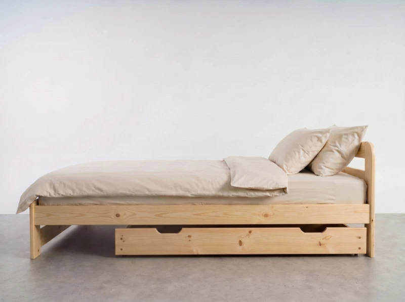 Zásuvka pod posteľ borovica 150 cm