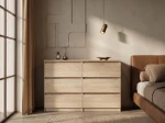 Komoda 6S 120x77 cm Fabio Dub Sonoma