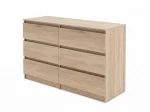 Komoda 6S 120x77 cm Fabio Dub Sonoma