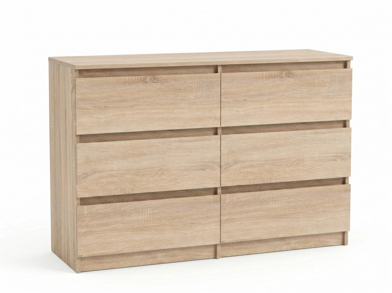 Komoda 6S 120x77 cm Fabio Dub Sonoma
