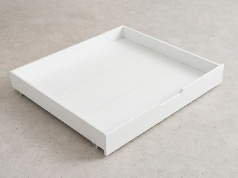 Drevená poschodová posteľ pre 3 osoby so zásuvkami P3S 90x200 biela