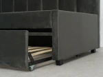 Dvojmiestna rozkladacia pohovka 90x200 s rámom Bluvel 18 Grafitová Dan