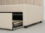 Dvojmiestna rozkladacia pohovka 90x200 s rámom Bluvel 22 Béžová Dan