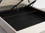 Čalúnená posteľ s úložným priestorom 120×200 cm Tilo Velvet – Béžová