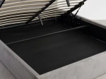 Čalúnená posteľ s úložným priestorom 160×200 cm Tilo Velvet – Šedá