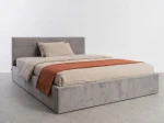 Čalúnená posteľ s úložným priestorom 120×200 cm Tilo Velvet – Šedá