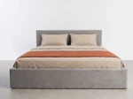 Čalúnená posteľ s úložným priestorom 120×200 cm Tilo Velvet – Šedá