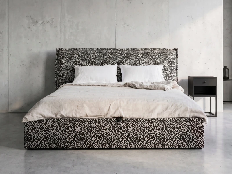 Čalúnená posteľ s úložným priestorom 140x200 PRO line 19 Wild 219