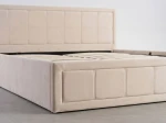 Čalúnená posteľ s úložným priestorom 140×200 cm Rema Velvet – Béžová