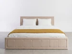 Čalúnená posteľ s úložným priestorom 120×200 cm Rema Velvet – Béžová