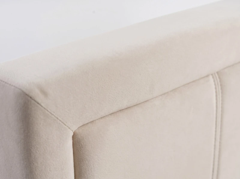 Čalúnená posteľ s úložným priestorom 120×200 cm Rema Velvet – Béžová