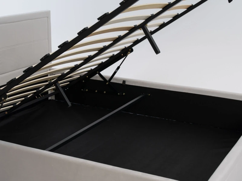 Čalúnená posteľ s úložným priestorom 120×200 cm Rema Velvet – Šedá