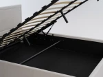 Čalúnená posteľ s úložným priestorom 160×200 cm Rema Velvet – Šedá