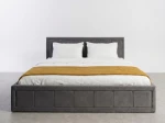 Čalúnená posteľ s úložným priestorom 160×200 cm Rema Velvet – Grafitová